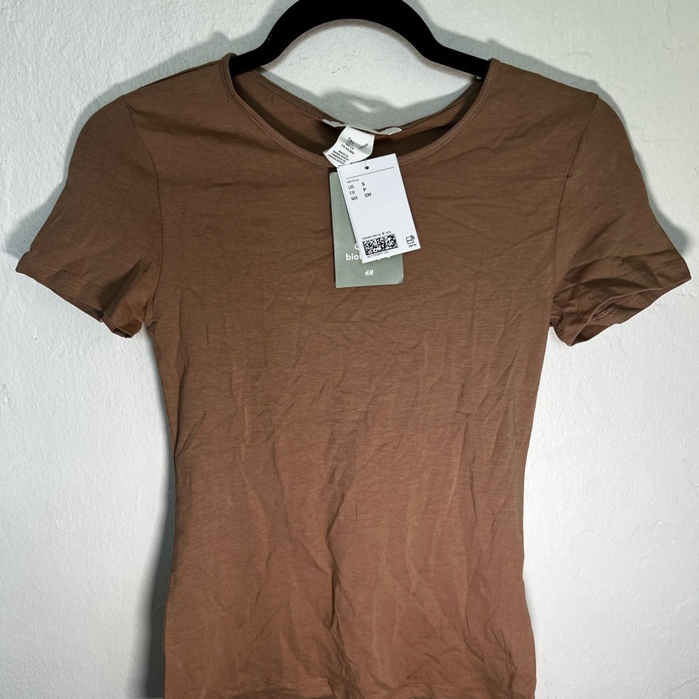 H&M Brown Women's Tight fitted Top